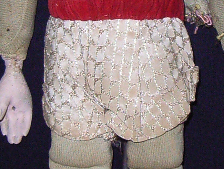 Pantaloni prima del restauro